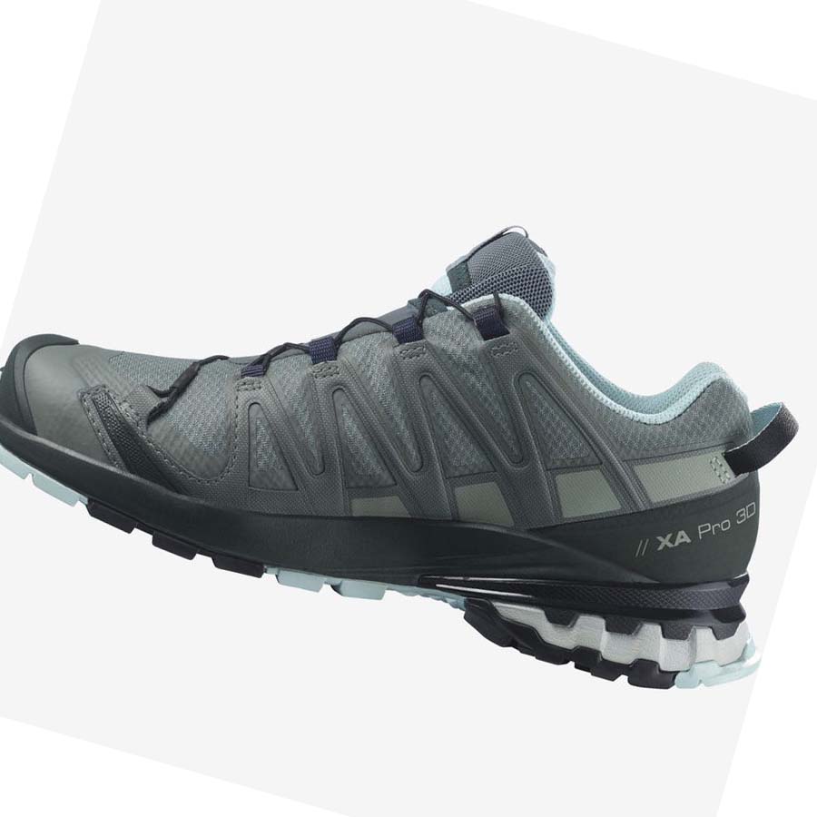 Salomon WoXA PRO 3D v8 GORE-TEX Kadın Yürüyüş Ayakkabısı Yeşil | TR 2828KOR